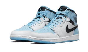Air Jordan 1 Mid SE Ice Blue Black – Image 2